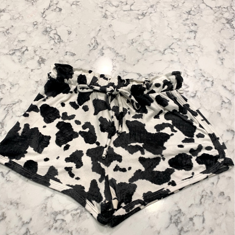Animal print shorts